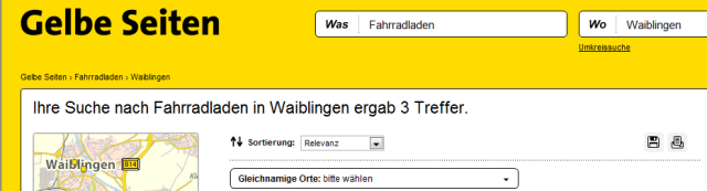 bild: m-GelbeSeiten.fahrrad